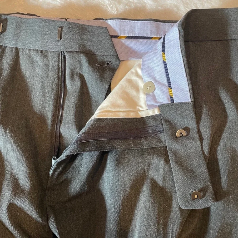 Polo Ralph Lauren Mens Modern Fit Dress Pants Charcoal Gray 44W 50L New